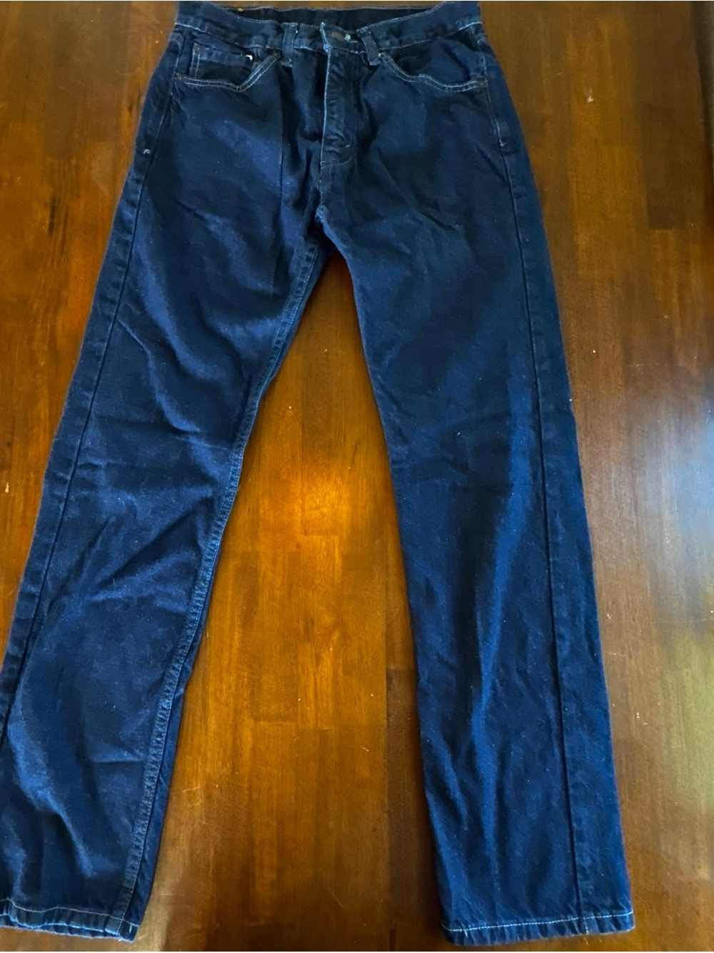 Levi's Men's Navy Blue Straight-Leg Jeans